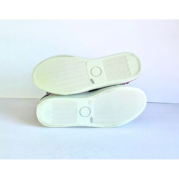 ELYSIAN Emily Morrison Ankara Ikat Silk Velvet High Top Sneakers 38 Pink Black - Picture 11 of 14